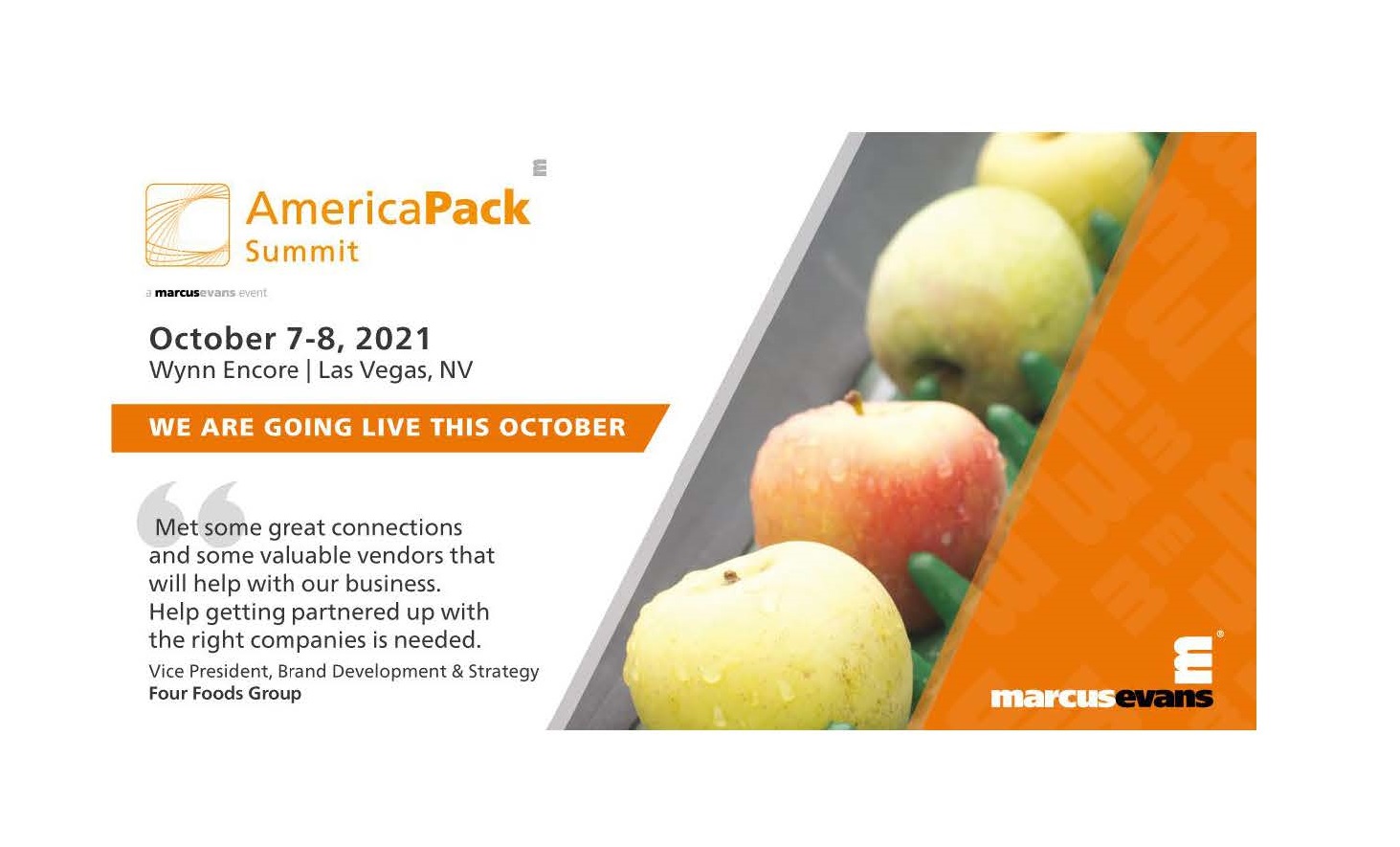 The AmericaPack Summit will take place on October 78 in Las Vegas, USA PaperFIRST